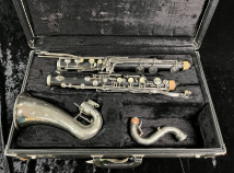Early 1970s Vintage Selmer Paris Professional Wood Bass Clarinet - Serial # W1880